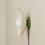 Arundel Orb Surface Mount - Reed Green Canopy / Bone Shade