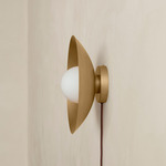 Brass Arundel Orb Surface Mount - Brass Canopy / Brass Shade