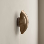 Brass Arundel Surface Mount - Pewter Canopy / Patina Brass Shade