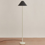 Eave Floor Lamp - Bone / Black Shade