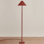 Eave Floor Lamp - Oxide Red / Oxide Red Shade