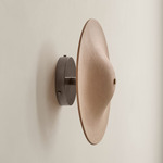 Alien Surface Mount - Pewter Canopy / Tan Clay Shade