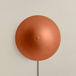 Alien Surface Mount - Patina Brass Canopy / Terracotta Shade