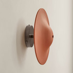 Alien Surface Mount - Pewter Canopy / Terracotta Shade