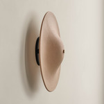 Alien Surface Mount - Blackened Brass Canopy / Tan Clay Shade