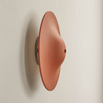 Alien Surface Mount - Pewter Canopy / Terracotta Shade