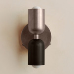 Up Down Wall Sconce - Pewter Canopy / Pewter Upper Shade