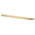 Linear Pull Bar with Plate - Brass