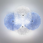 Mariposa Wall/Ceiling Light Fixture - Chrome / Light Blue