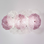 Mariposa Wall/Ceiling Light Fixture - Chrome / Amethyst