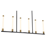 Infiniti Linear Chandelier - Black / Brass