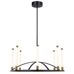 Infiniti Chandelier - Black / Brass