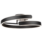 Sirius Semi Flush Ceiling Light - Black