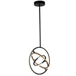 Trilogy Pendant - Black / Brass