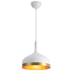 Dash Pendant - Gloss White / Gold