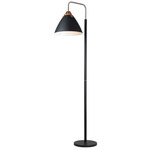 Tote Floor Lamp - Black / Black