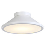 Lucida Ceiling Flush Light - White / White