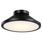 Lucida Ceiling Flush Light - Black / White