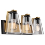 Treviso Bathroom Vanity Light - Black / Brass