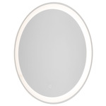 Reflections Large Rim LED Wall Mirror - Silver / Mirror
