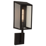 Sonesta Outdoor Wall Light - Black / Clear
