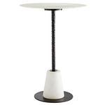 Celeste Pub Table - Blackened Iron / White