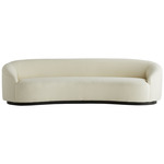 Turner Long Sofa - Dark Wood / Cloud Boucle