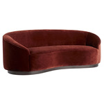 Turner Sofa - Dark Wood / Paprika