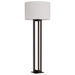 Hoyt Floor Lamp - Bronze / Off White
