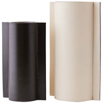 Vesta Vases Set of 2 - Ivory / Clear