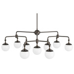 Utica Chandelier - English Bronze / Frosted
