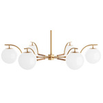Tricia Chandelier - Antique Brass / Opal