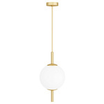 Tirso Pendant - Antique Brass / Opal