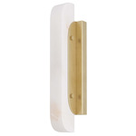 Velasco Wall Sconce - Antique Brass / White