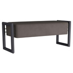 Willcox Bench - Black Bronze / Graphite Leather