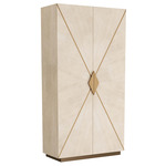 Tidwell Cabinet - Antique Brass / Smoke
