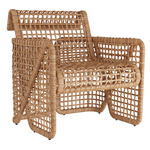 Winnie Lounge Chair - Gray Rattan