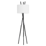 Shepherd's Floor Lamp - Black Bronze / Off White