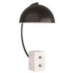 Weslan Table Lamp - English Bronze / White