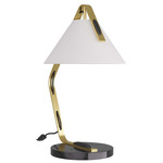 Vernon Table Lamp - English Bronze / White