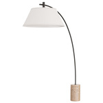 Walding Floor Lamp - English Bronze / White