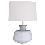 Tabor Table Lamp - Frosted Blue / Off White