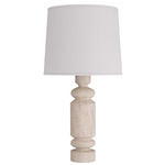 Woodrow Table Lamp - Limed Wood / Off White