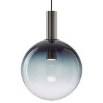 Divina Pendant - Brushed Silver / Smoke