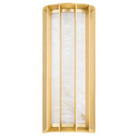 Leda Wall Sconce - Vintage Brass / Alabaster