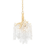 Genoa Chandelier - Gold Leaf / Clear/Frost