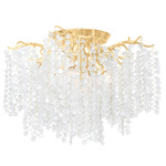 Genoa Ceiling Light - Gold Leaf / Clear/Frost