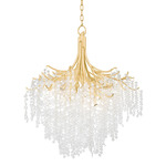 Genoa Chandelier - Gold Leaf / Clear/Frost