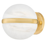 Kyomi Wall Sconce - Vintage Brass / Alabaster