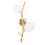 Mirielle Wall Sconce - Vintage Gold Leaf / Opal